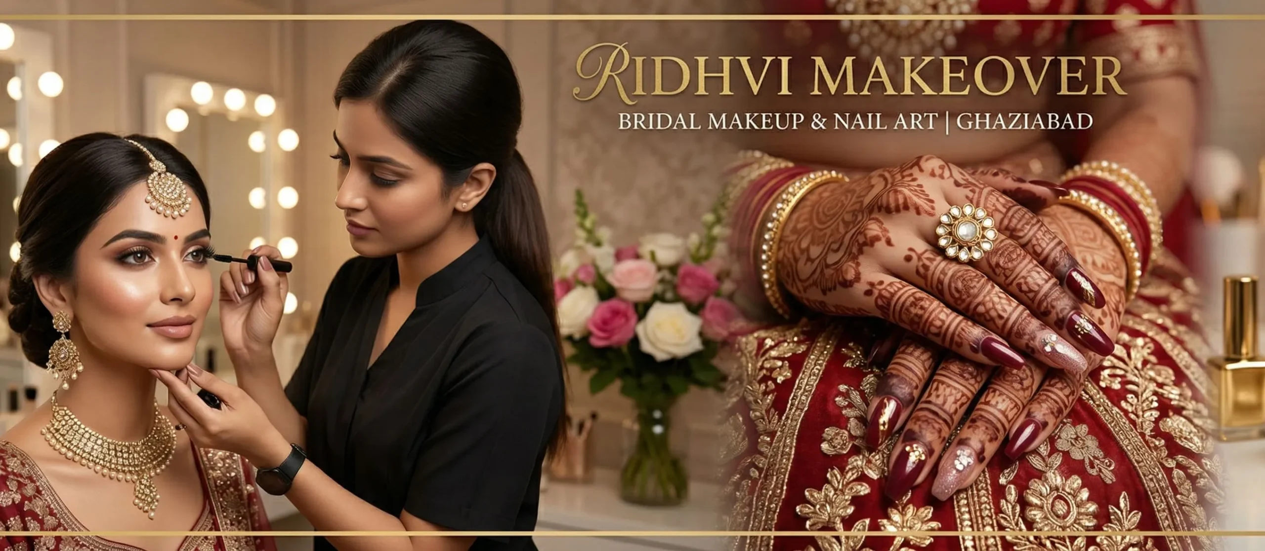Bridal Nail Art Guide Matching Your Extensions to Your Lehenga Color - Ridhvi Makeovers