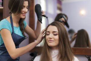 hair-stylist-drying-woman-s-hair ghaziabad