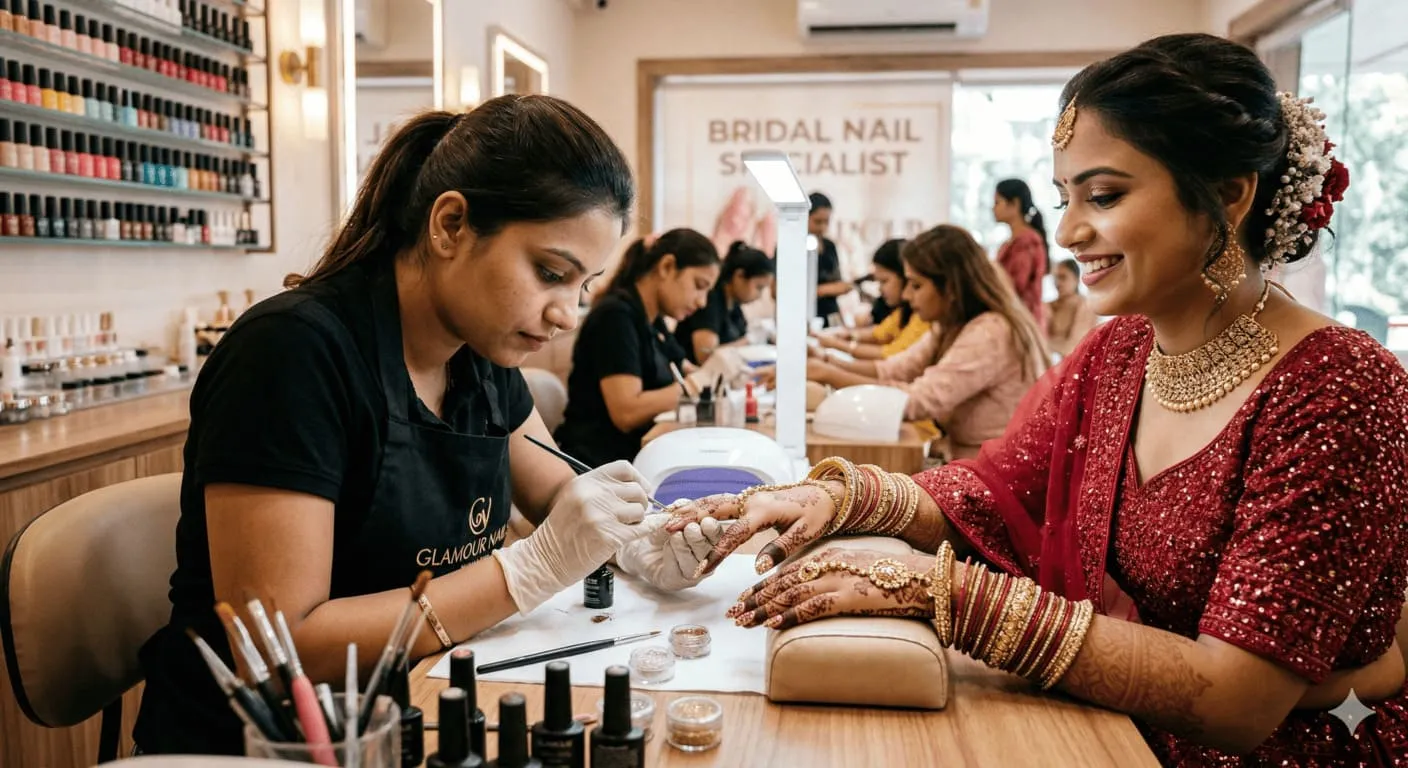 Affordable Nail Art Services in Ghaziabad - Ridhvi Makeovers
